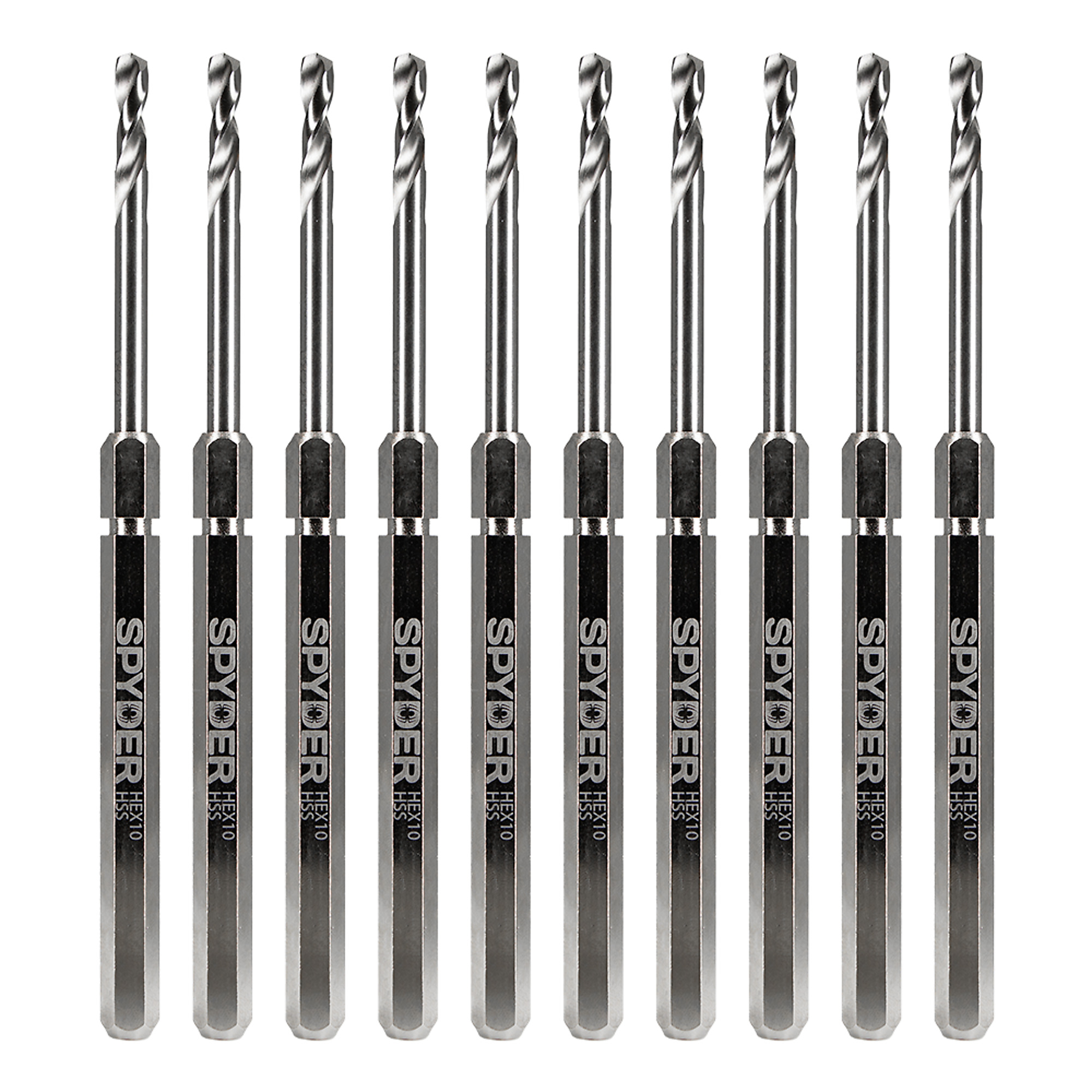SPYDER Rapid Core Eject™, Hex10 1/2in. HSS Qk Chg Hole Saw Arb Plt Bit, 10Pk, Included (qty.) 10 Model# 600645-10